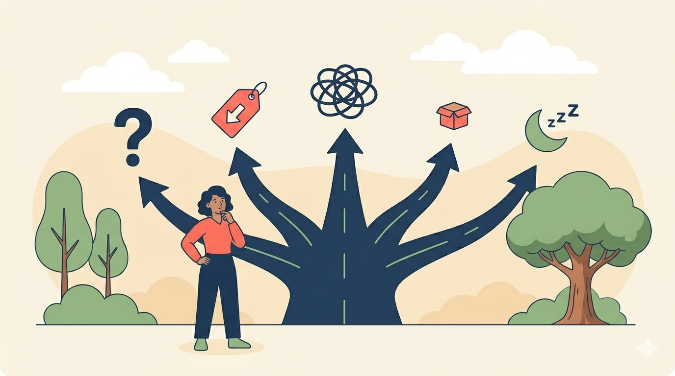Illustration of five common website mistakes beginners make